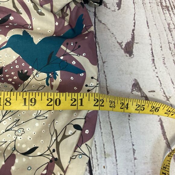 Lesportsac Hobo Bag Animal Print Bird Nature Floral Multicolor Large - Picture 10 of 13